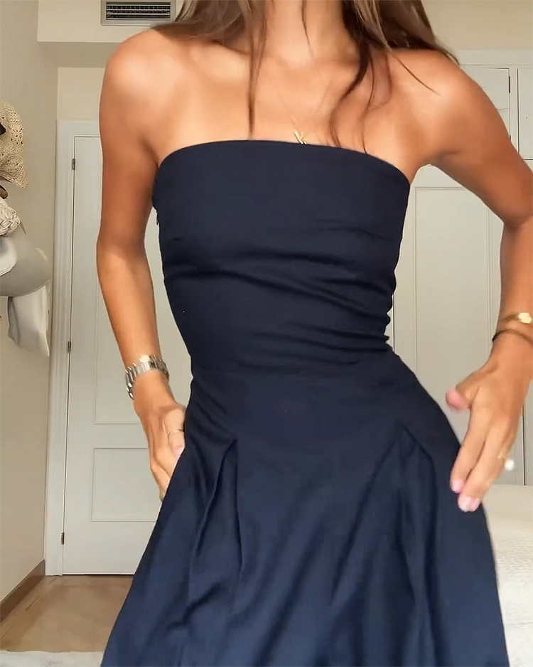 Off-Shoulder Jumpsuit for Women - Wide Leg, Brown, Elegant Evening & Daywear