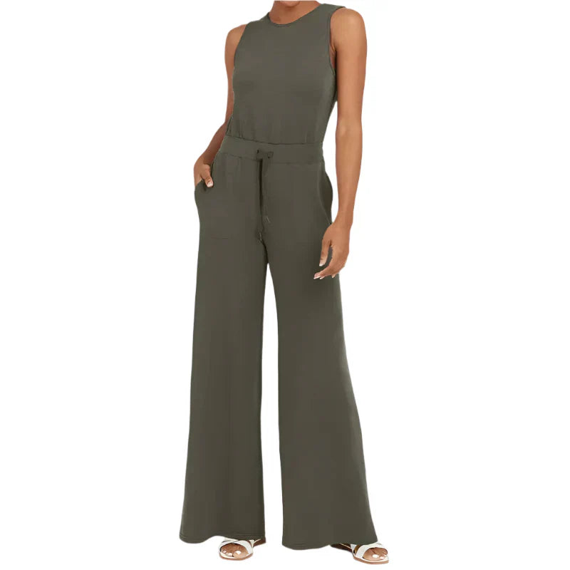 Alessia – Women's Sleeveless Lightweight Jumpsuit for Summer Comfort