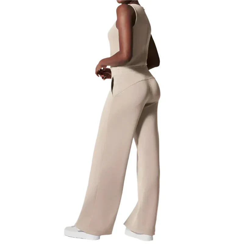 Alessia – Women's Sleeveless Lightweight Jumpsuit for Summer Comfort