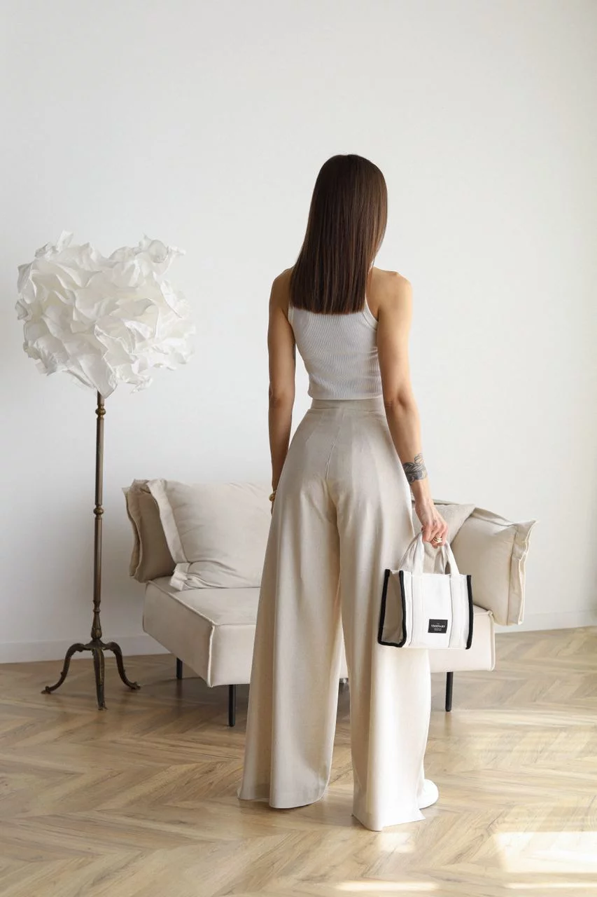 Sibella - Wide Leg Linen Pants for Women
