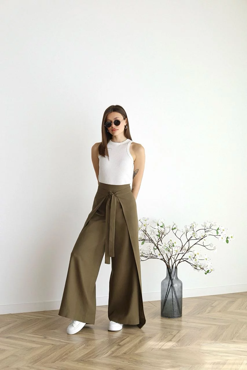 Sibella - Wide Leg Linen Pants for Women
