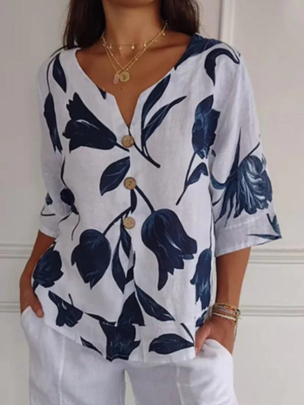 Megan - Casual Button-Up Shirt for Women