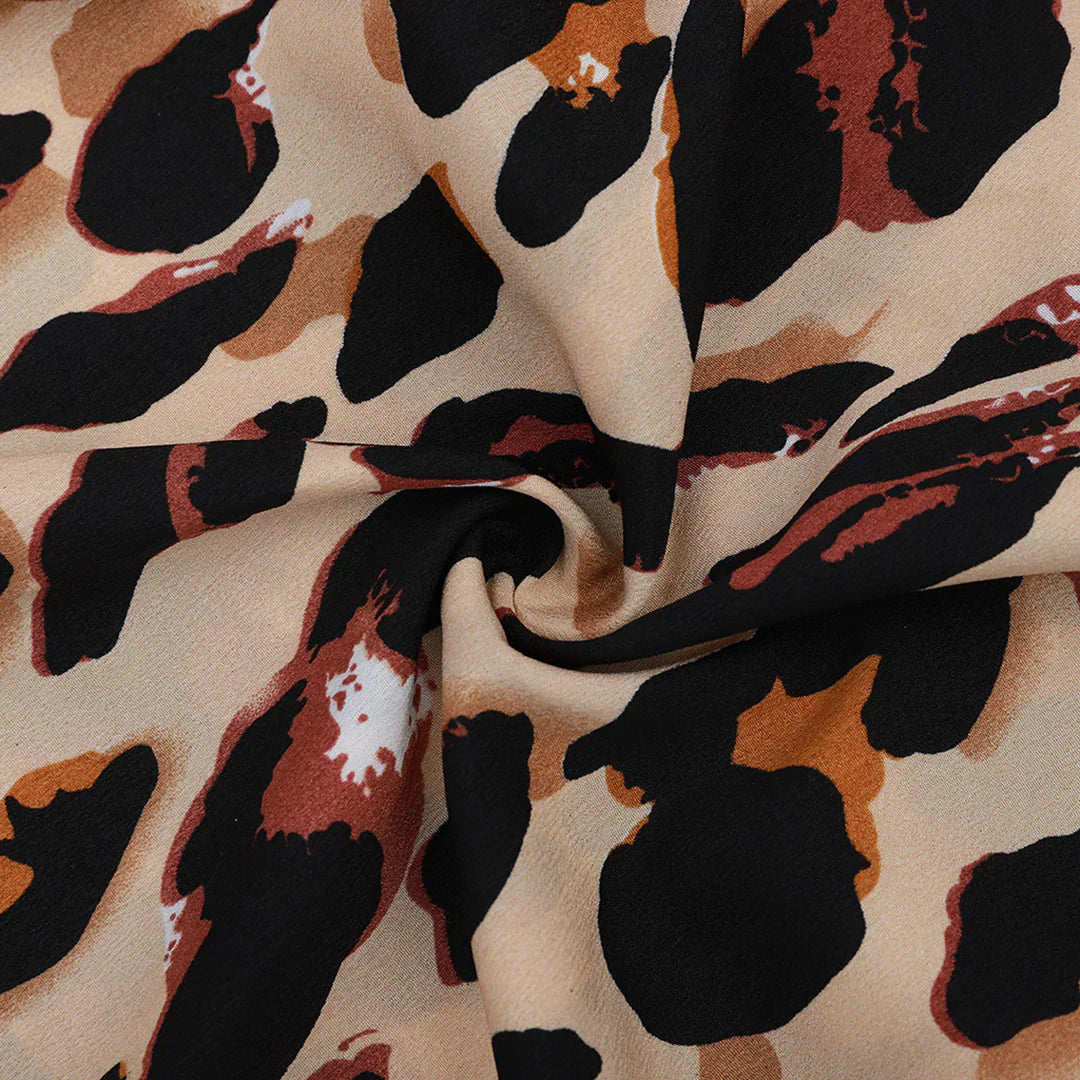 Céleste – Leopard Print Midi Skirt for Women | Lightweight, Eye-Catching Summer Style