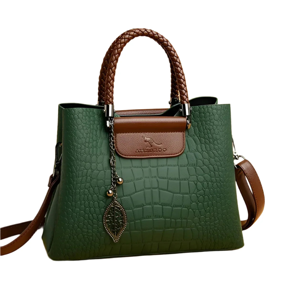 Elena – Structured Croc-Pattern Handbag | Stylish Utility with Everyday Charm