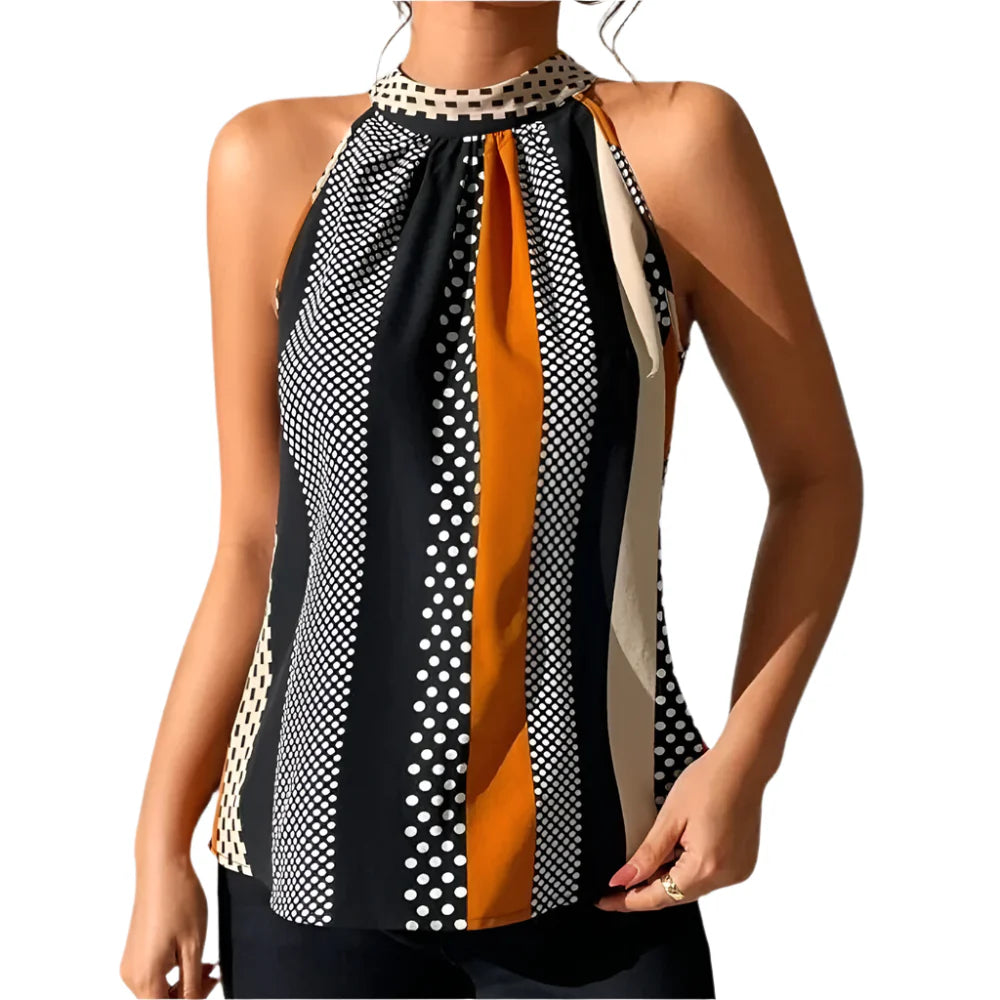 Giada – Women's Sleeveless Halter Top | Lightweight, Chic, and Perfect for Summer Days