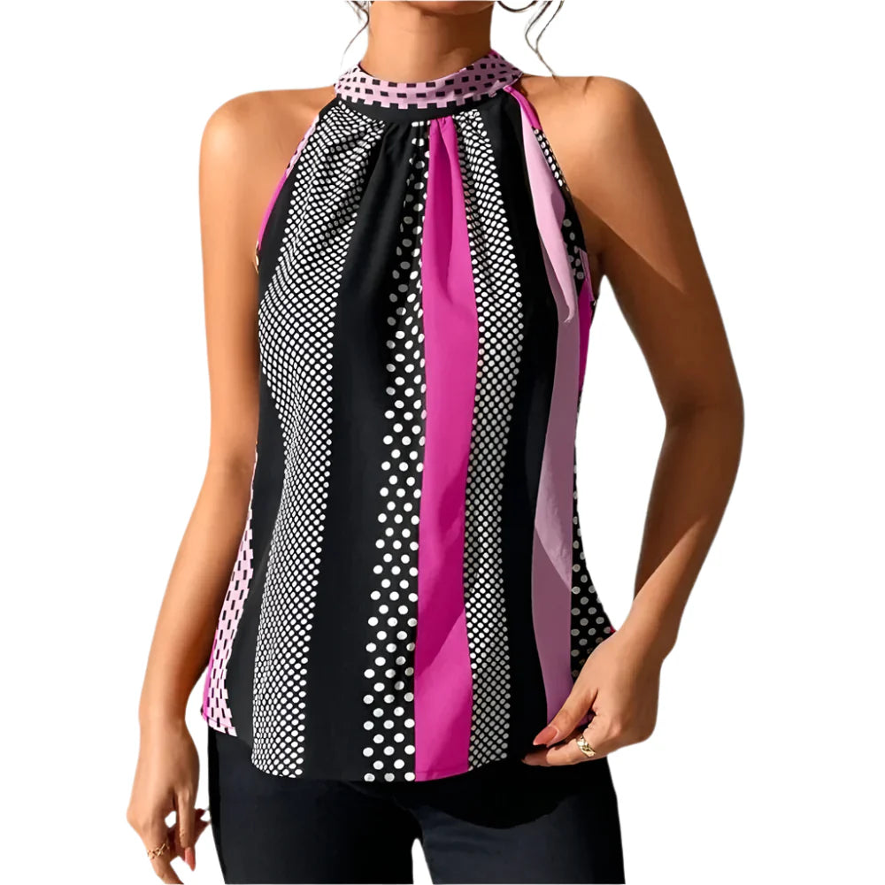 Giada – Women's Sleeveless Halter Top | Lightweight, Chic, and Perfect for Summer Days