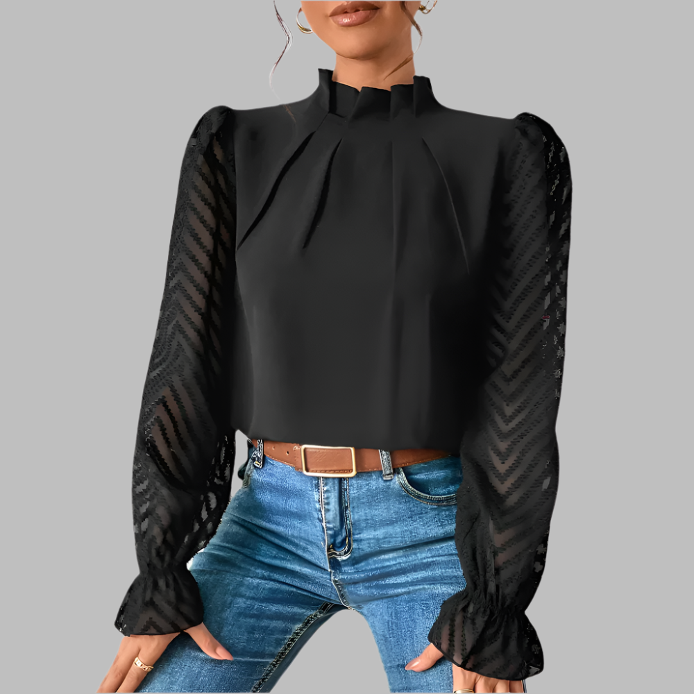 Giorgia – Women's Lightweight Long Sleeve Blouse for All-Day Elegance