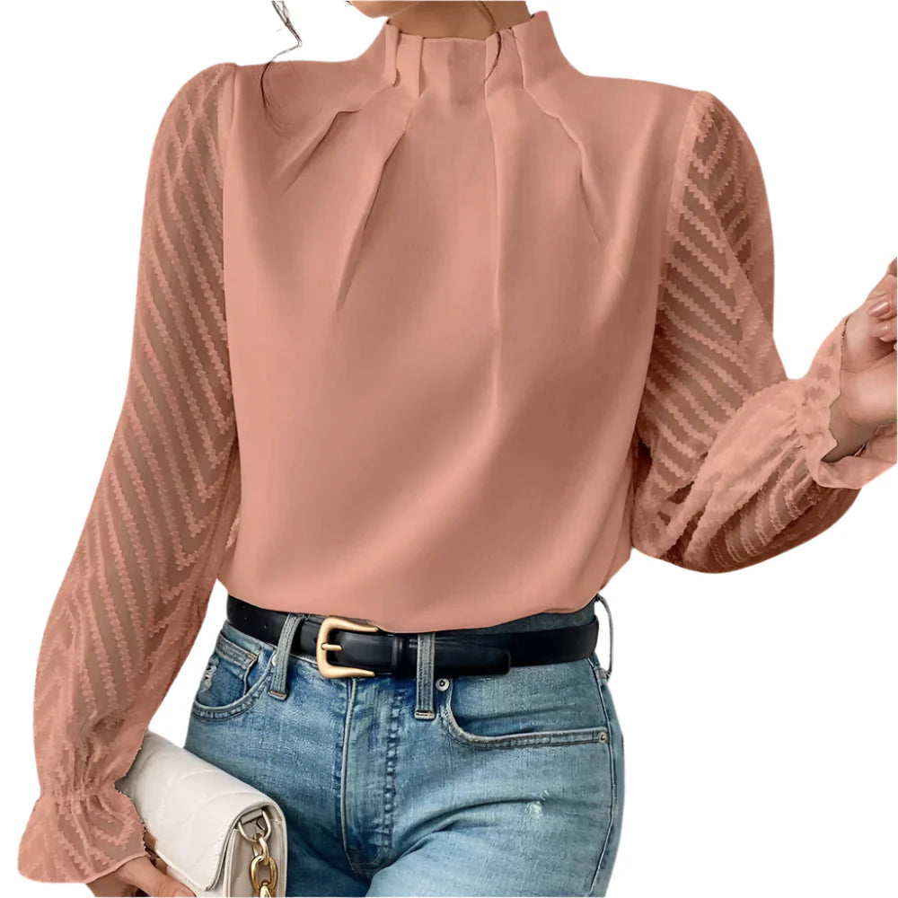 Giorgia – Women's Lightweight Long Sleeve Blouse for All-Day Elegance