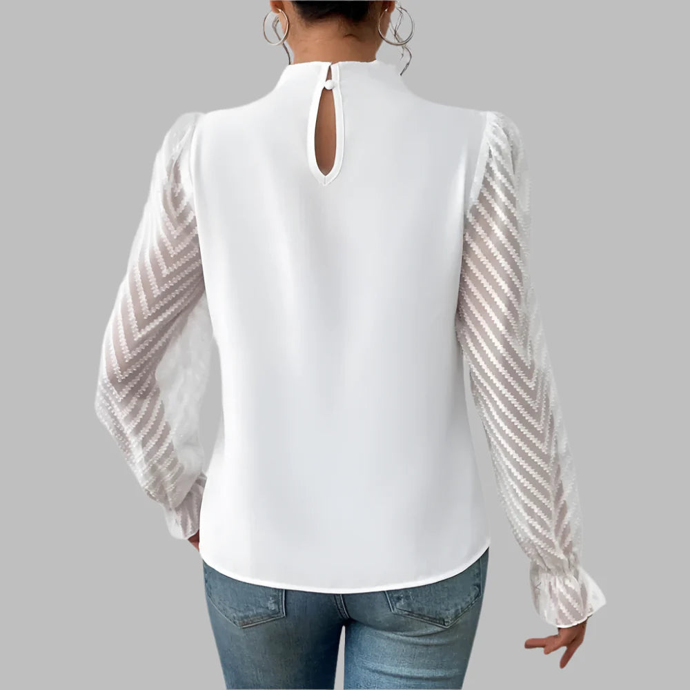 Giorgia – Women's Lightweight Long Sleeve Blouse for All-Day Elegance
