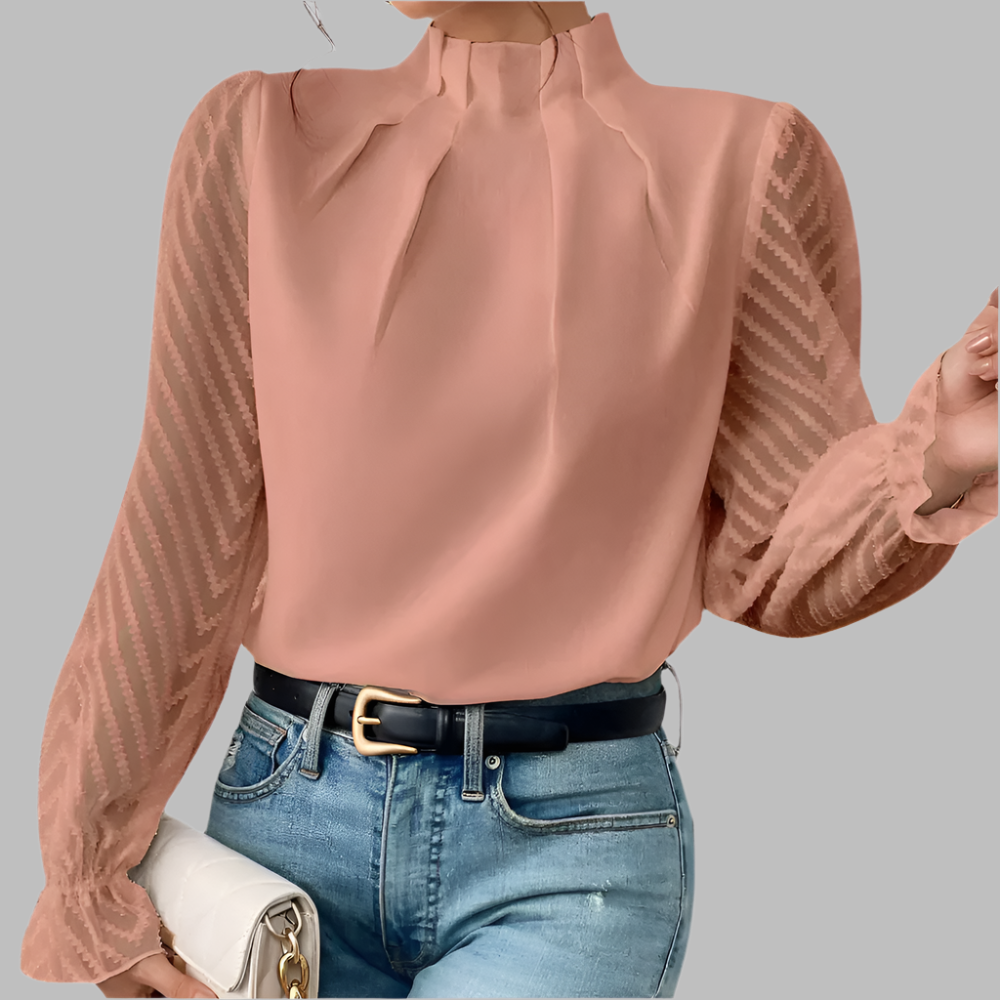 Giorgia – Women's Lightweight Long Sleeve Blouse for All-Day Elegance