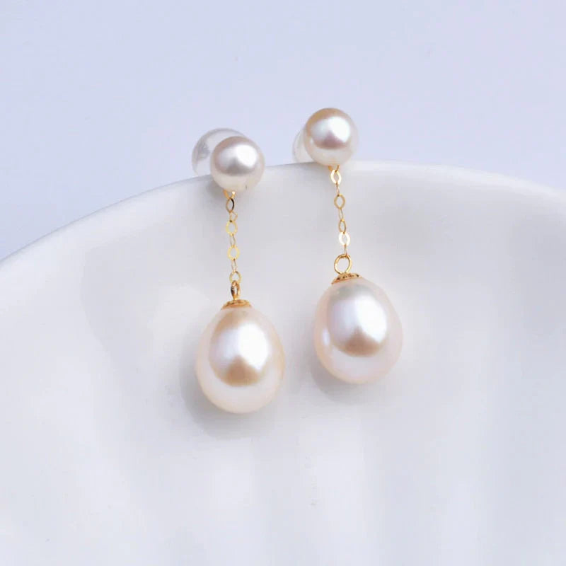 Giulia – Freshwater Pearl Drop Earrings | Elegant Charm for Day to Night
