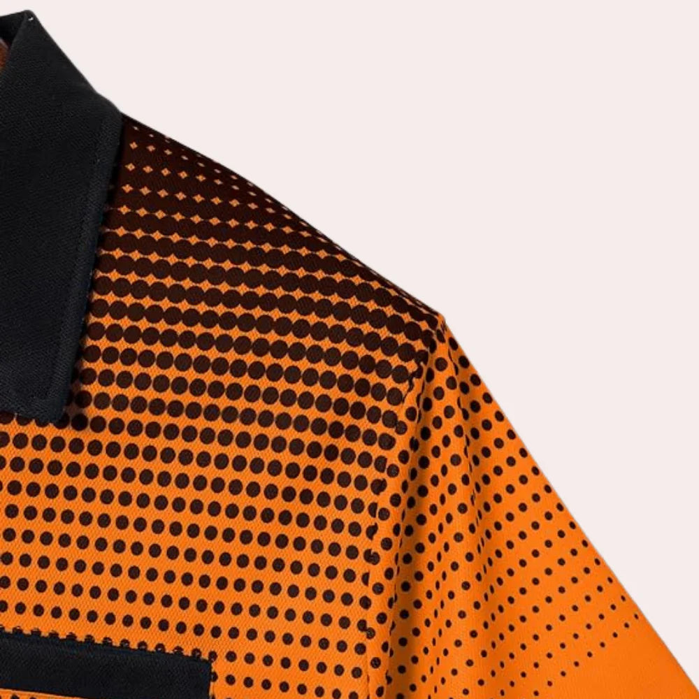 Lazaro – Men's Orange Polo Shirt | Bold, Casual Style for Everyday Comfort