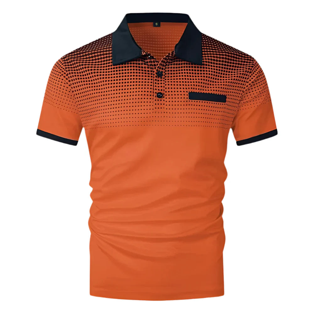 Lazaro – Men's Orange Polo Shirt | Bold, Casual Style for Everyday Comfort