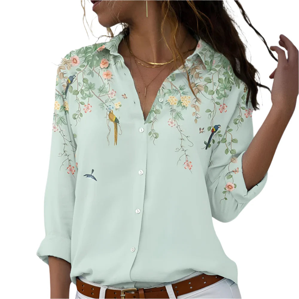 Viola – Lightweight Floral Blouse for Women | Elegant Fit for Spring & Summer Days