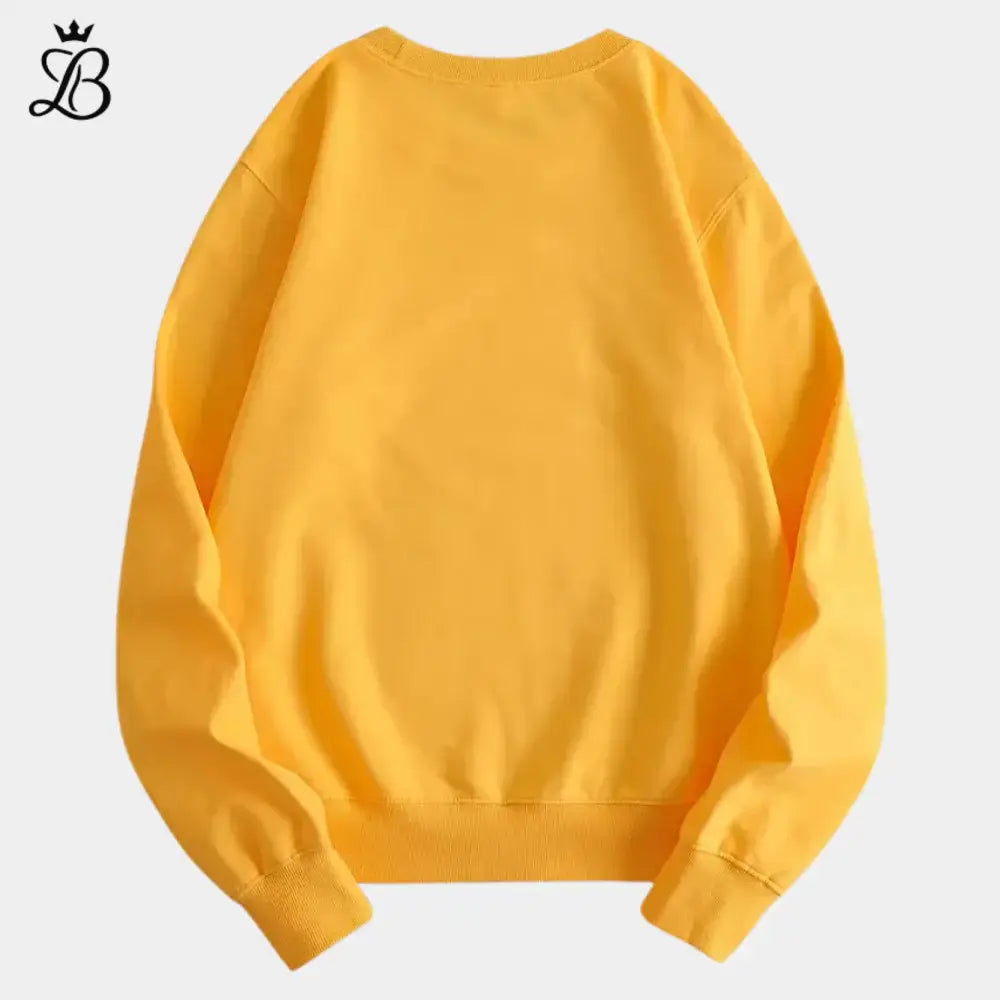 Giulia – Women's Yellow Floral Sweatshirt | Casual Soft Pullover for Everyday Comfort