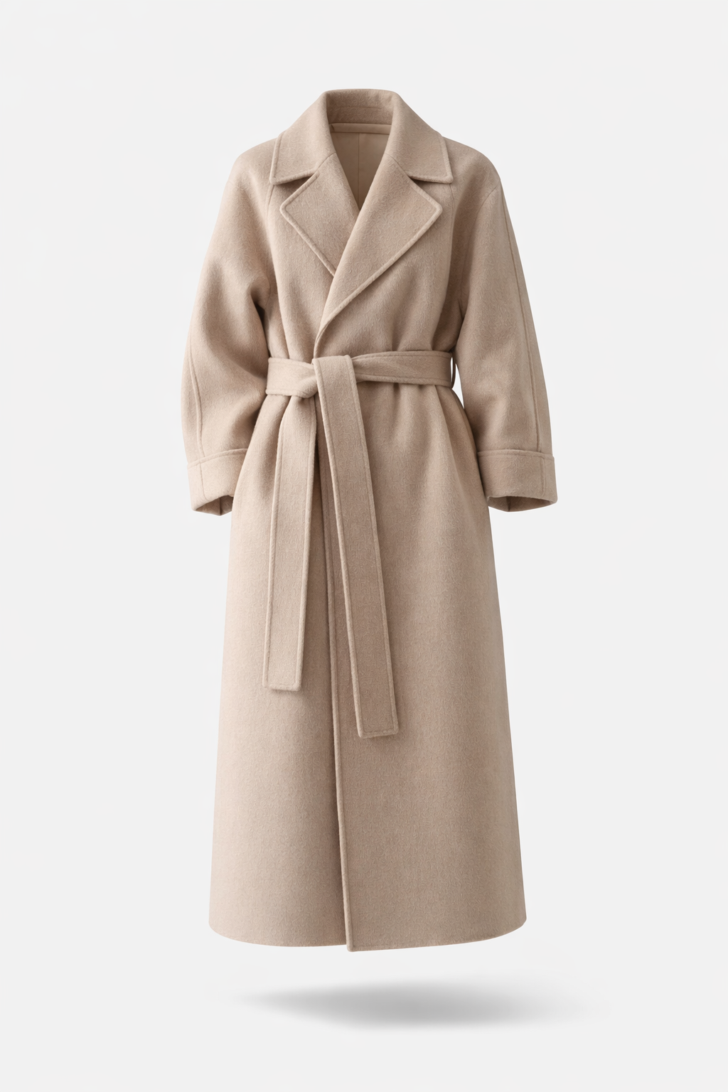 Evie™ – Elegant Belted Long Coat