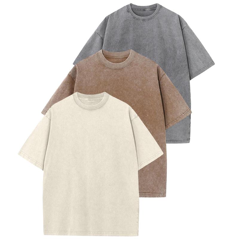 HOLLIE - Casual Crew Neck Loose Fit T-Shirt (3-Pack)