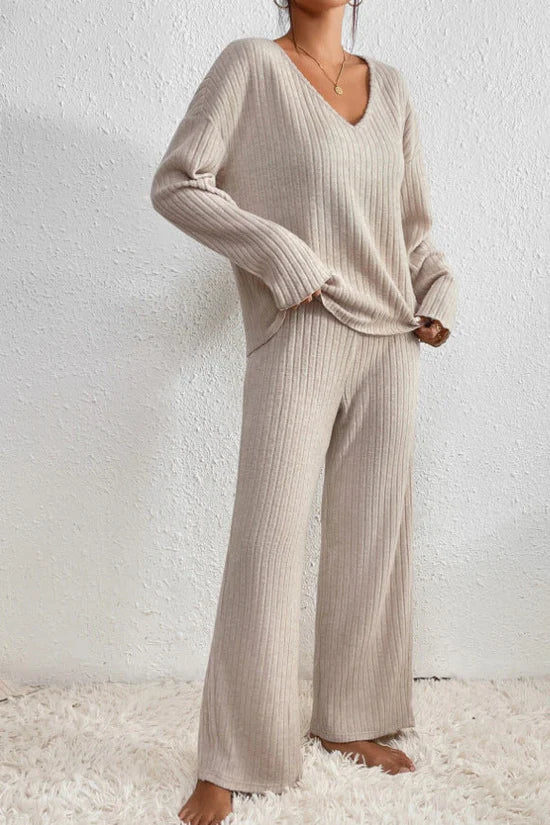 The Arabella Ribbed Loungewear Set by Lornbridge™