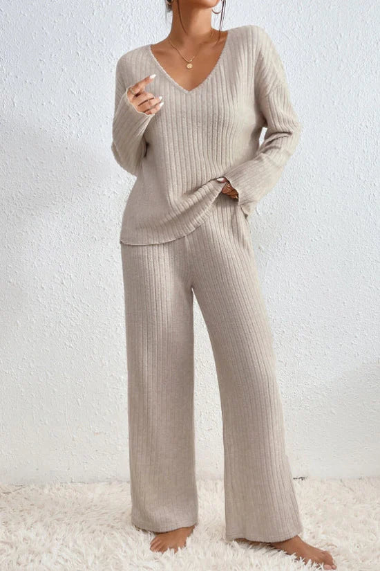 The Arabella Ribbed Loungewear Set by Lornbridge™