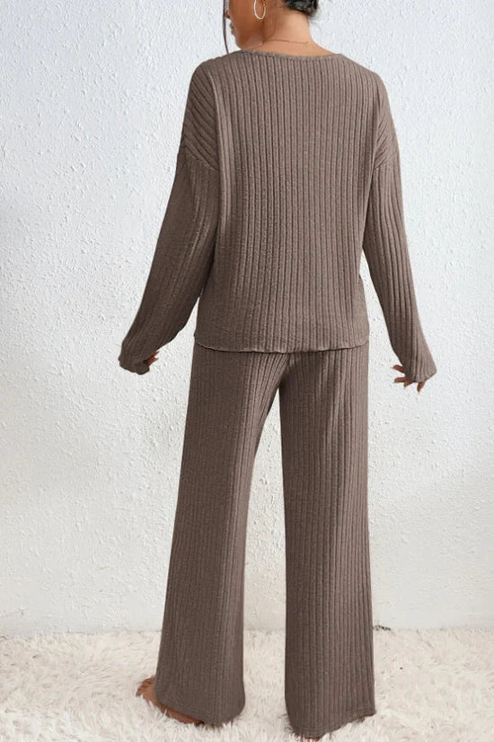 The Arabella Ribbed Loungewear Set by Lornbridge™