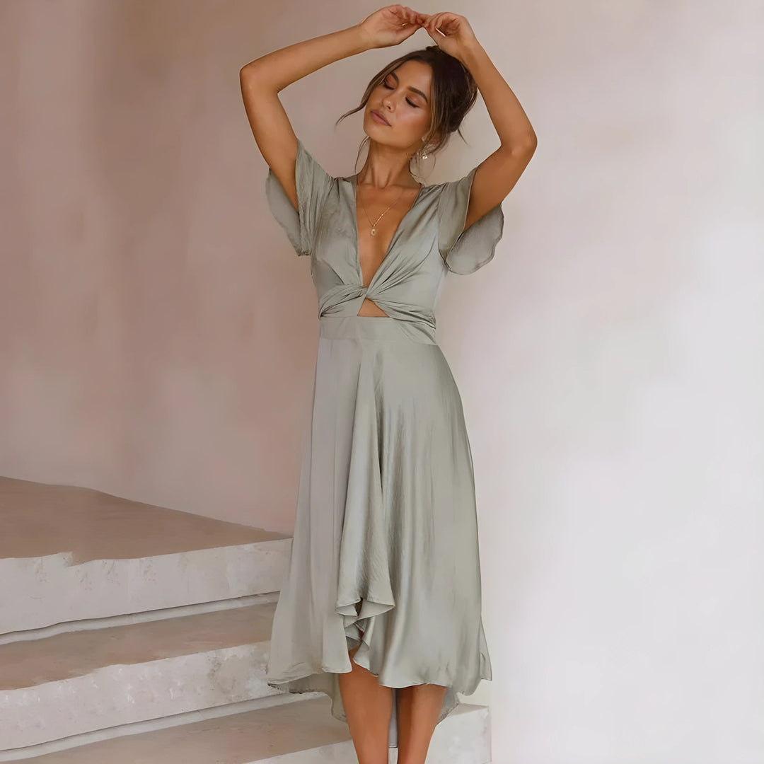 Elena™ | ELEGANT SUMMER DRESS WITH FLUID SILHOUETTE