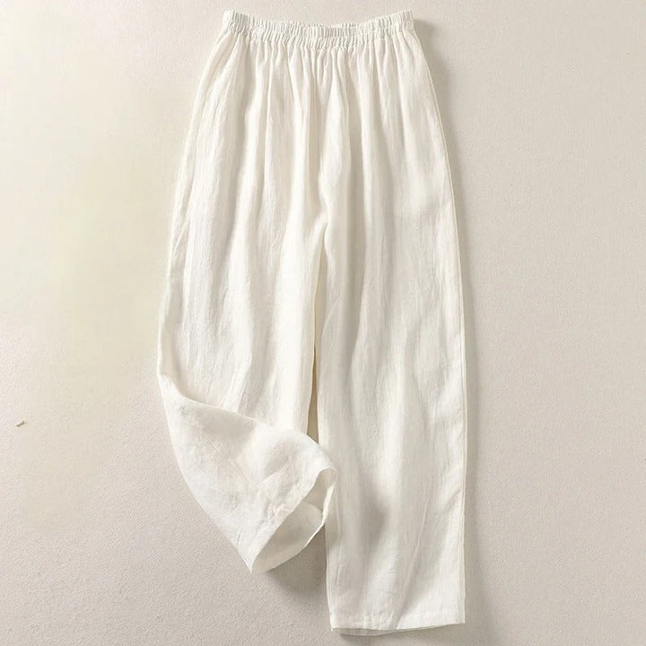 Annemarie™ — Cotton and Linen Flowing Trousers