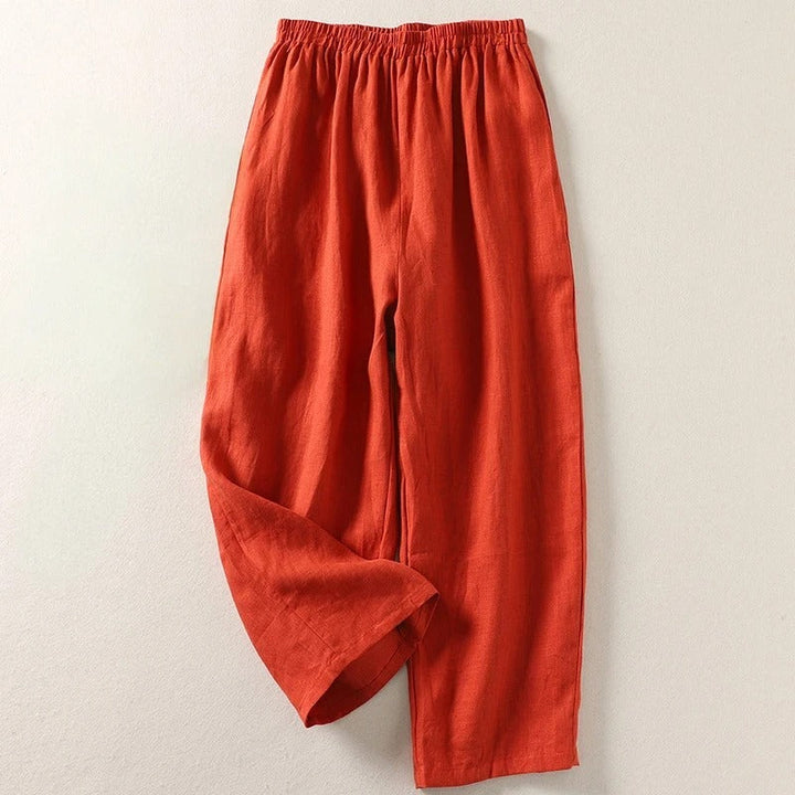 Annemarie™ — Cotton and Linen Flowing Trousers