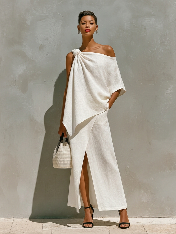 Celina™ | Elegant One-Shoulder Resort Set