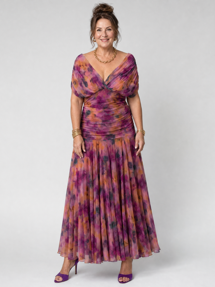 Beatrix | Off Shoulder Flow Midi Dress