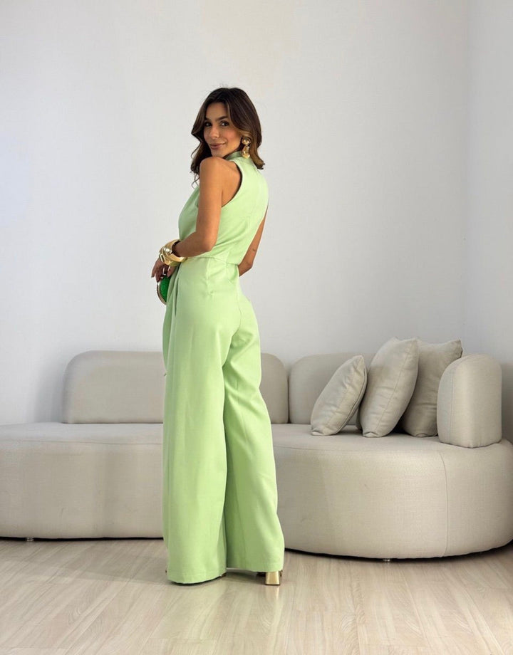 Mika™ | Luxe Draped Wide-Leg Jumpsuit