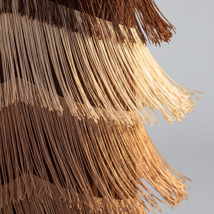 Valencia™ | Silk Blend Fringe Statement Dress