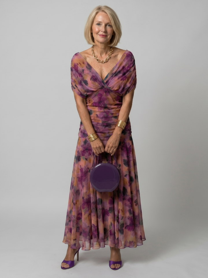 Beatrix | Off Shoulder Flow Midi Dress