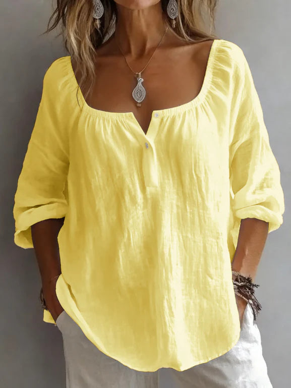 Paula | Elegant Neckline T-Shirt
