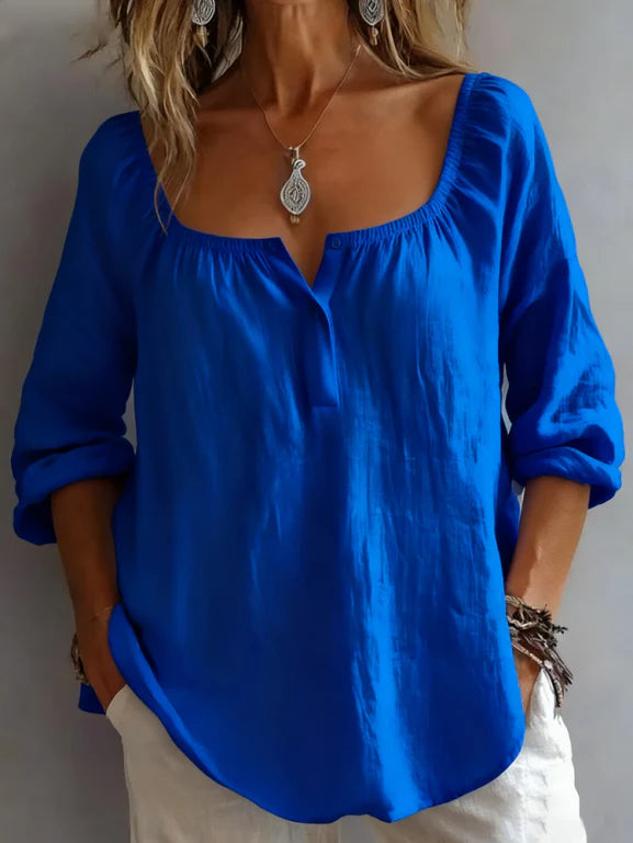 Paula | Elegant Neckline T-Shirt