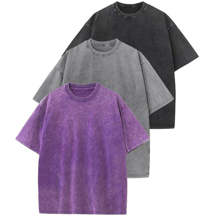 HOLLIE - Casual Crew Neck Loose Fit T-Shirt (3-Pack)