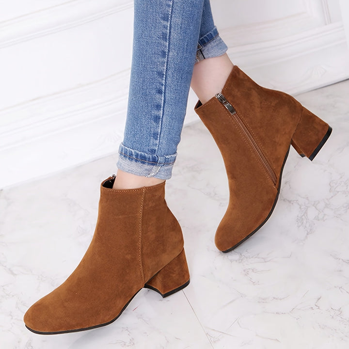 Colette – Stylish Block Heel Ankle Boots for Ultimate Comfort