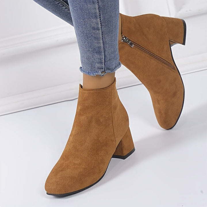 Colette – Stylish Block Heel Ankle Boots for Ultimate Comfort