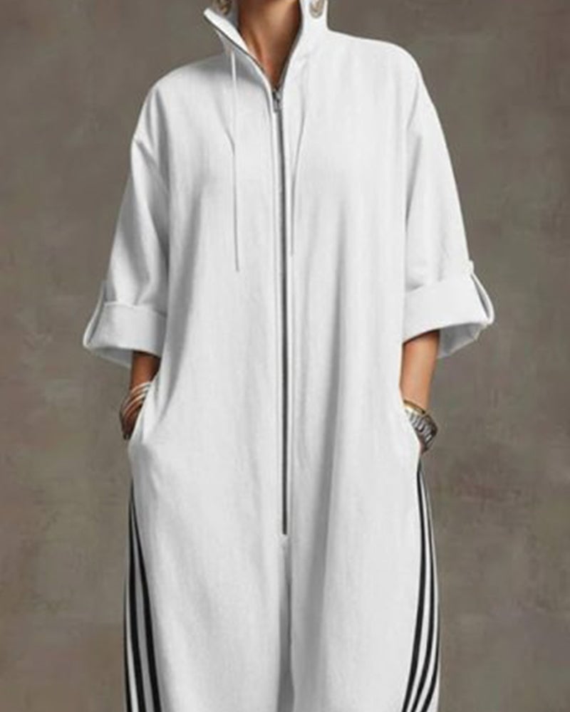 Skylar | Zip Front Jumpsuit
