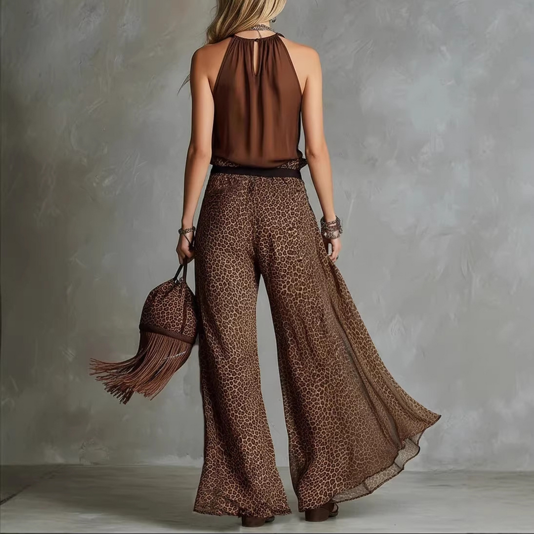 Mabel™ | Elegant Leopard Two-Piece Set