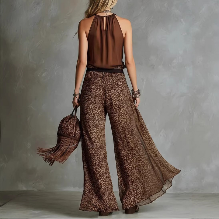 Mabel™ | Elegant Leopard Two-Piece Set