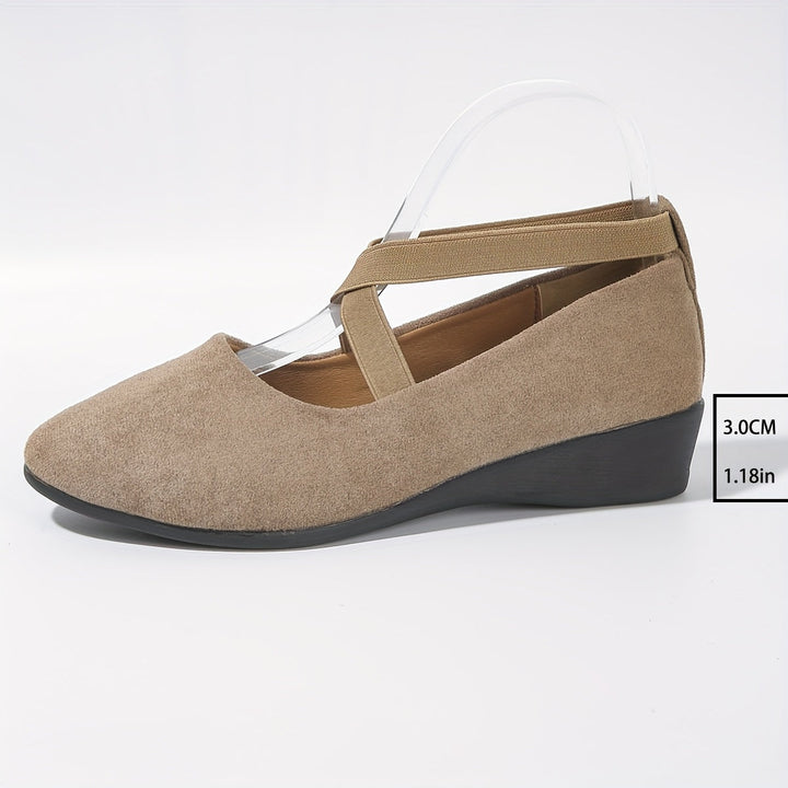 Élise – Elegant Cross-Strap Ballerina Flats for Ultimate Comfort