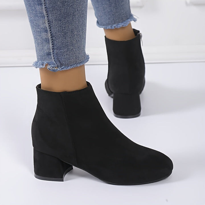 Colette – Stylish Block Heel Ankle Boots for Ultimate Comfort