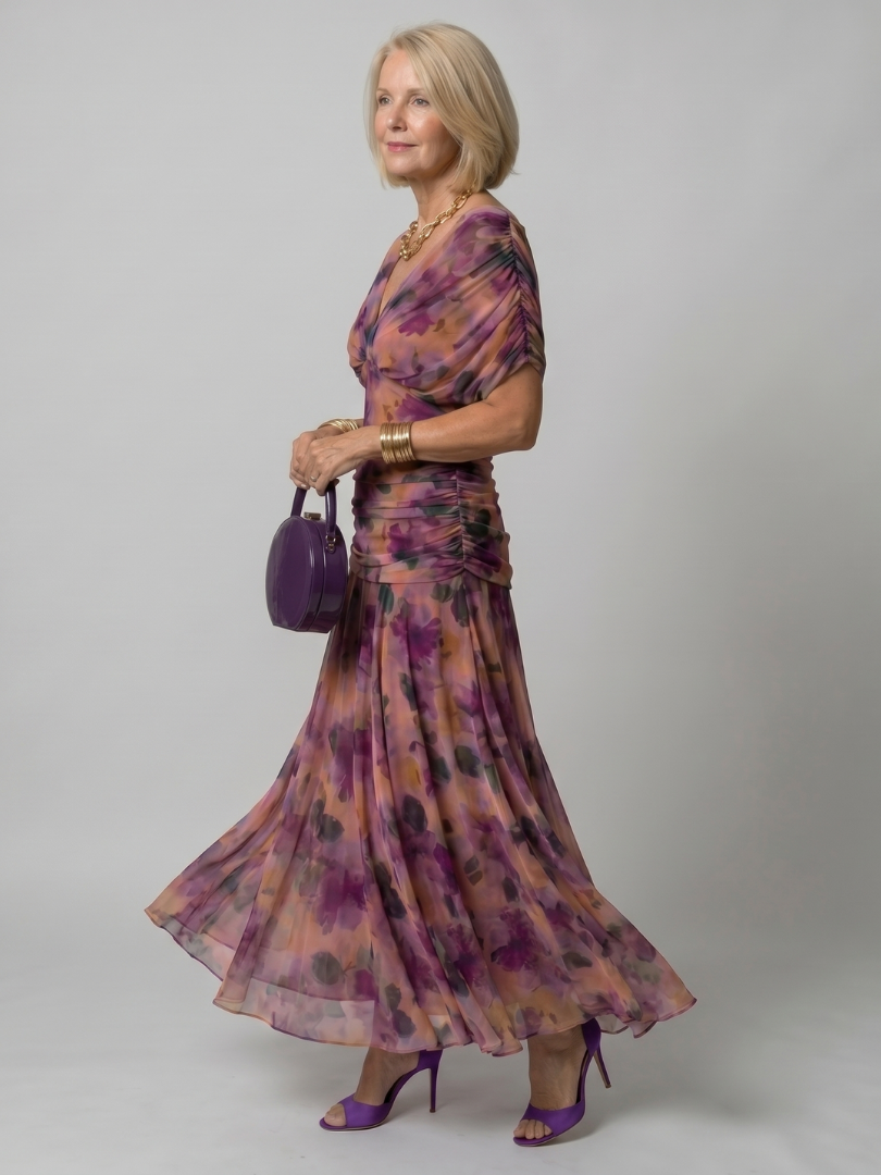 Beatrix | Off Shoulder Flow Midi Dress