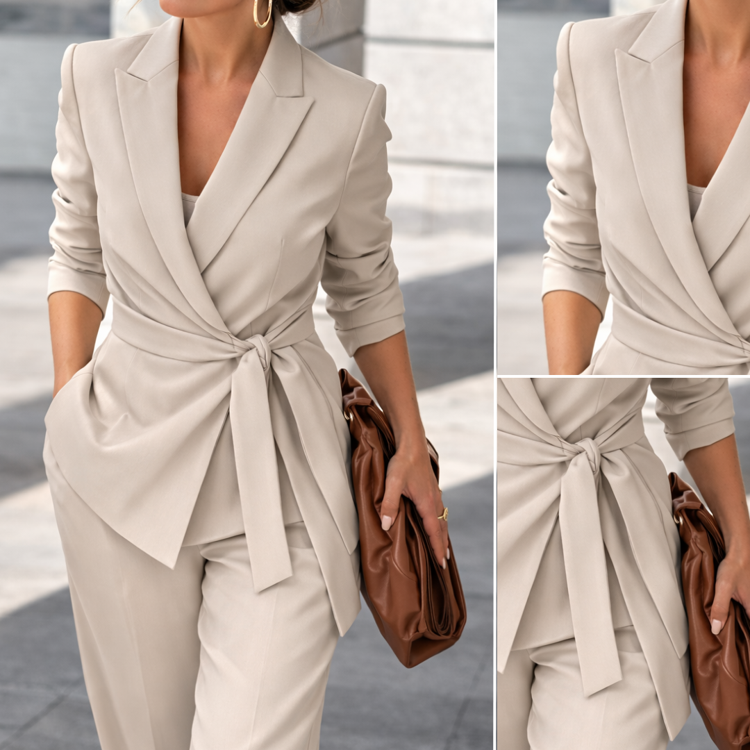 Olivia™ | Soft Tailored Wrap Two-Piece Set