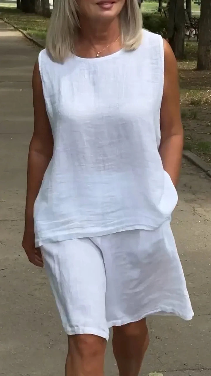 Lornbridge™ - Breathable Sleeveless Blouse and Loose Shorts