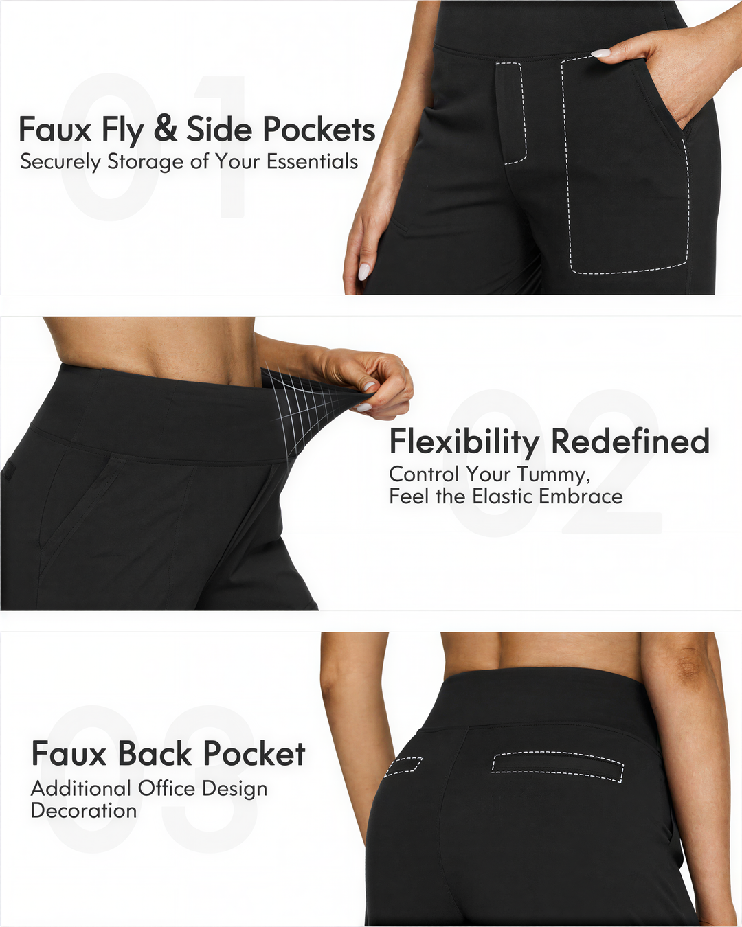 WHITNEY - Comfortable High-Waist Wide Leg Pants for Yoga and Outdoor Fun
