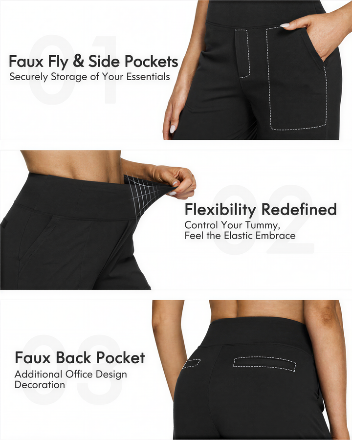 WHITNEY - Comfortable High-Waist Wide Leg Pants for Yoga and Outdoor Fun
