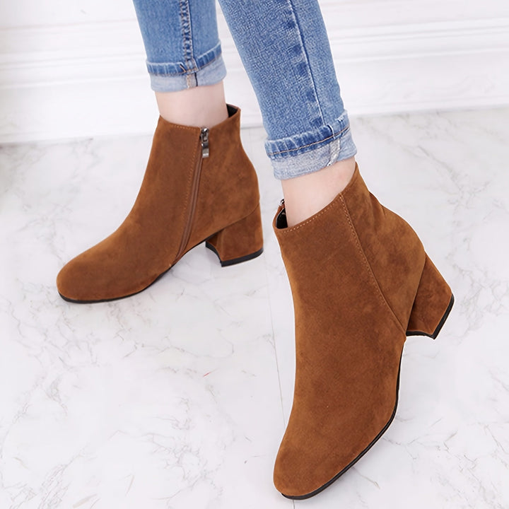 Colette – Stylish Block Heel Ankle Boots for Ultimate Comfort