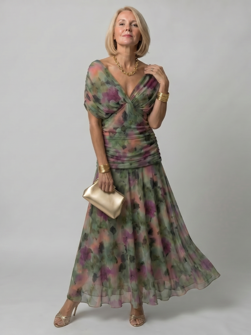 Beatrix | Off Shoulder Flow Midi Dress