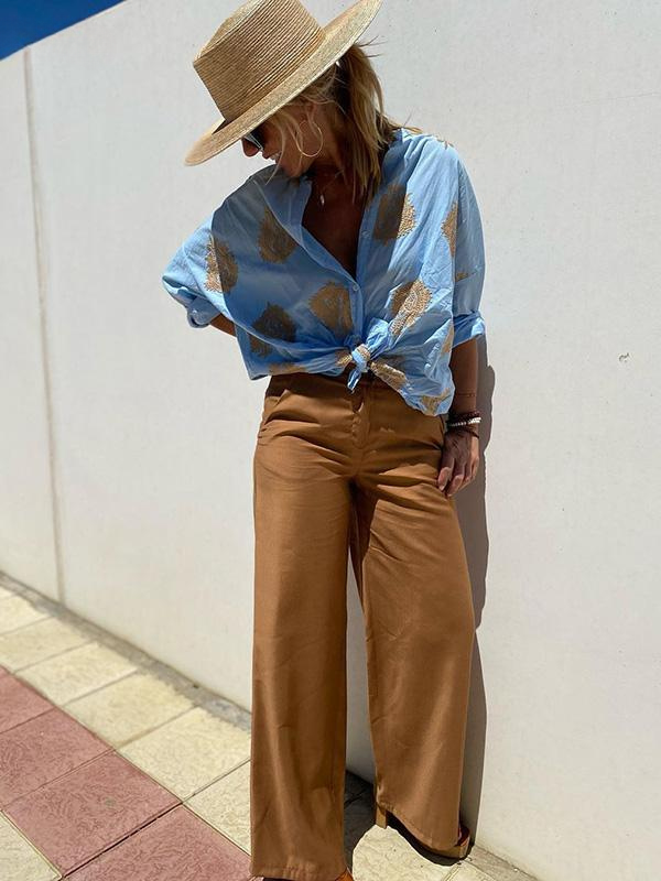 Jane™ | Embroidered Blouse With Relaxed Fit